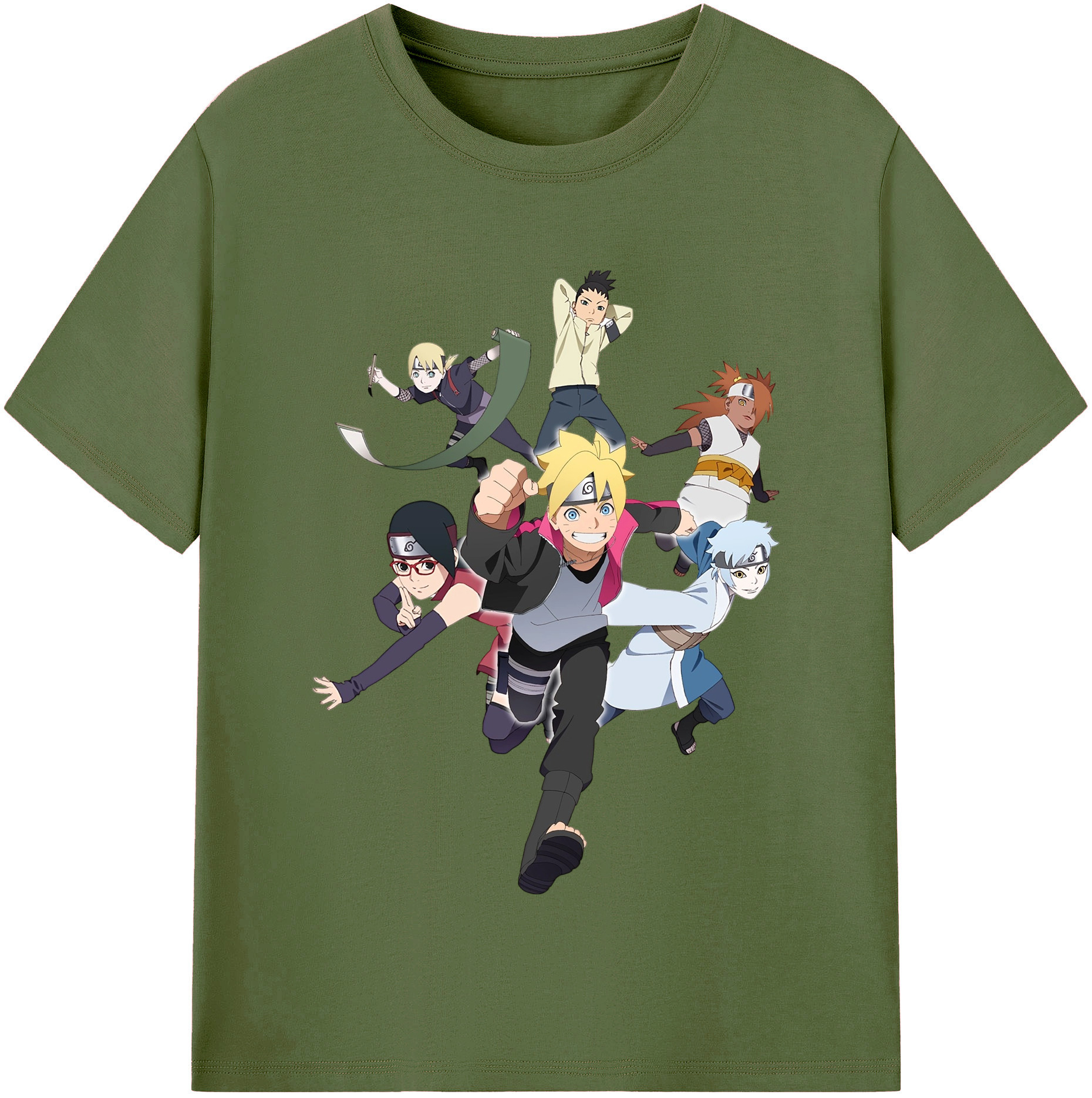 （画像用） NARUTO -ナルト- うずまき ボルト Uzumaki Boruto 綿100％半袖Tシャツ（フロントプリント）